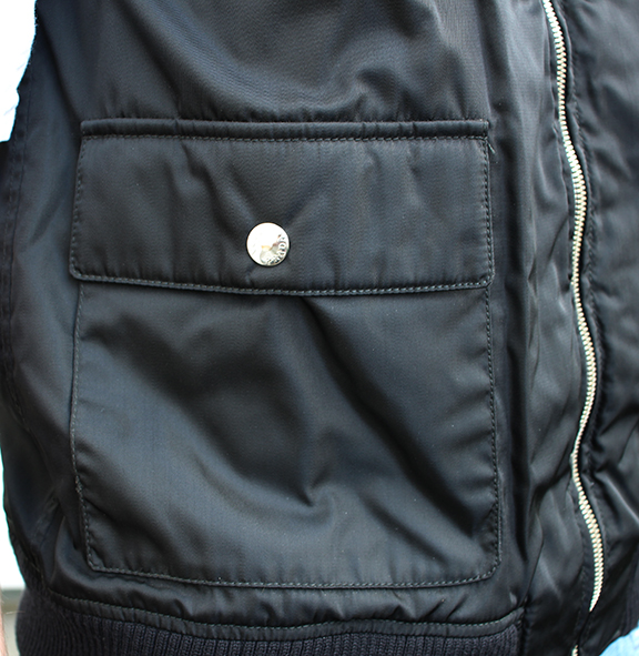 Vintage Prada Biacca A Vento Uomo 2-in-1 Black Nylon/Nappa Leather Vest  (Size M) NWT — Roots
